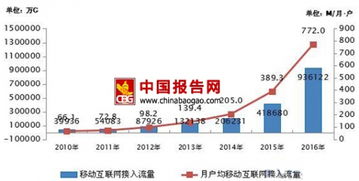 2016年中国移动互联网流量消费激增123.7% 数字洪流下的时代变革